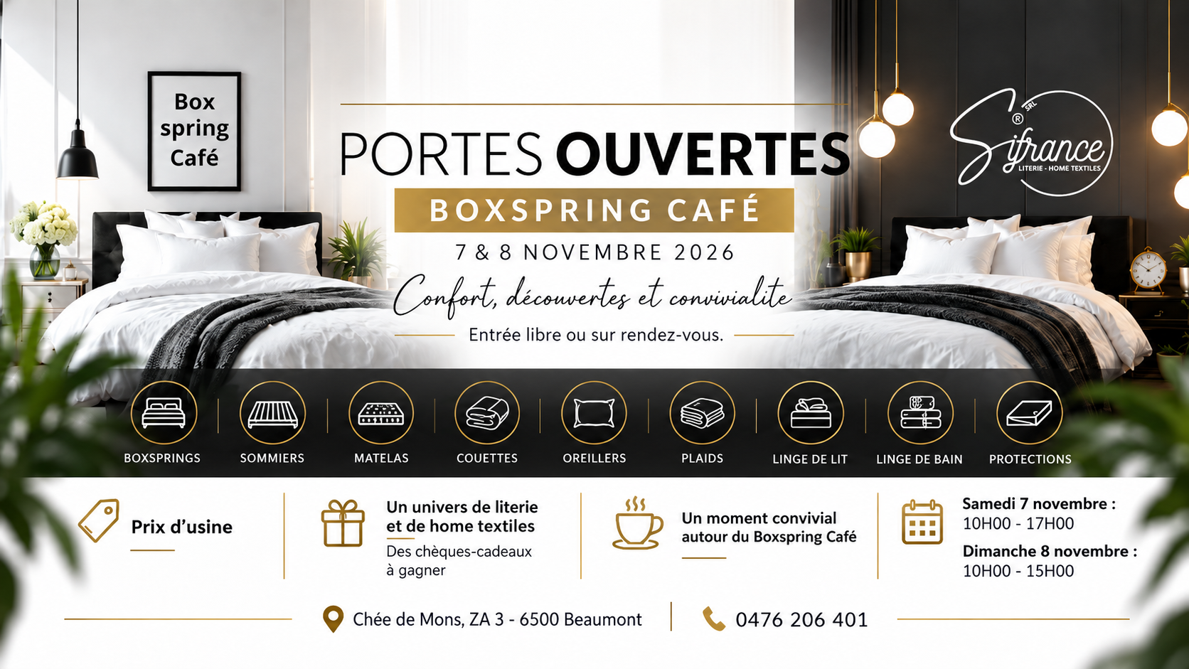 Portes ouvertes au showroom literie